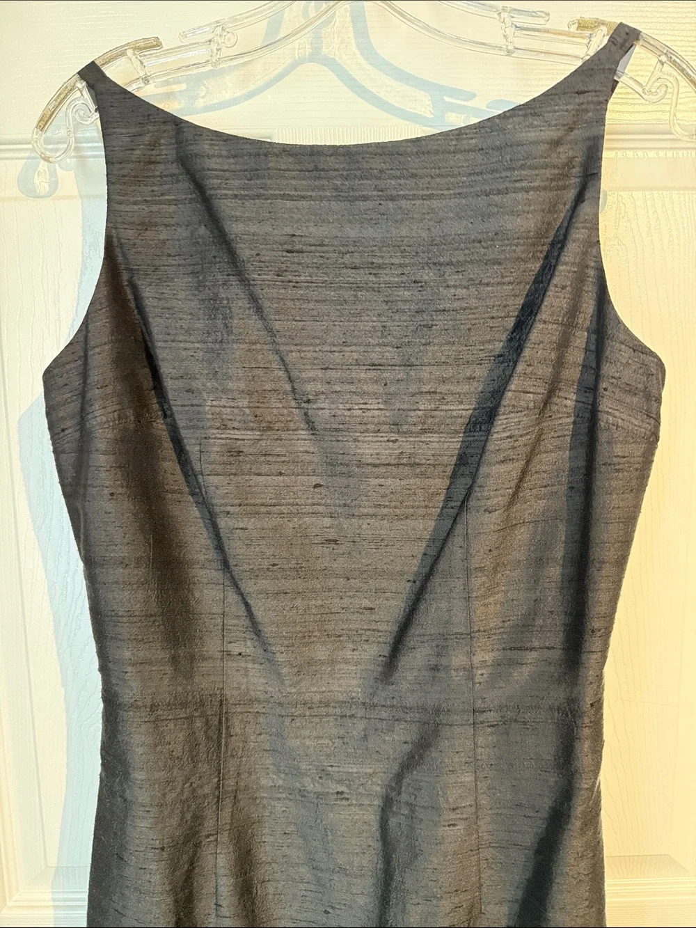 Black Feather-Hem Cocktail Dress - Picture 4 of 7